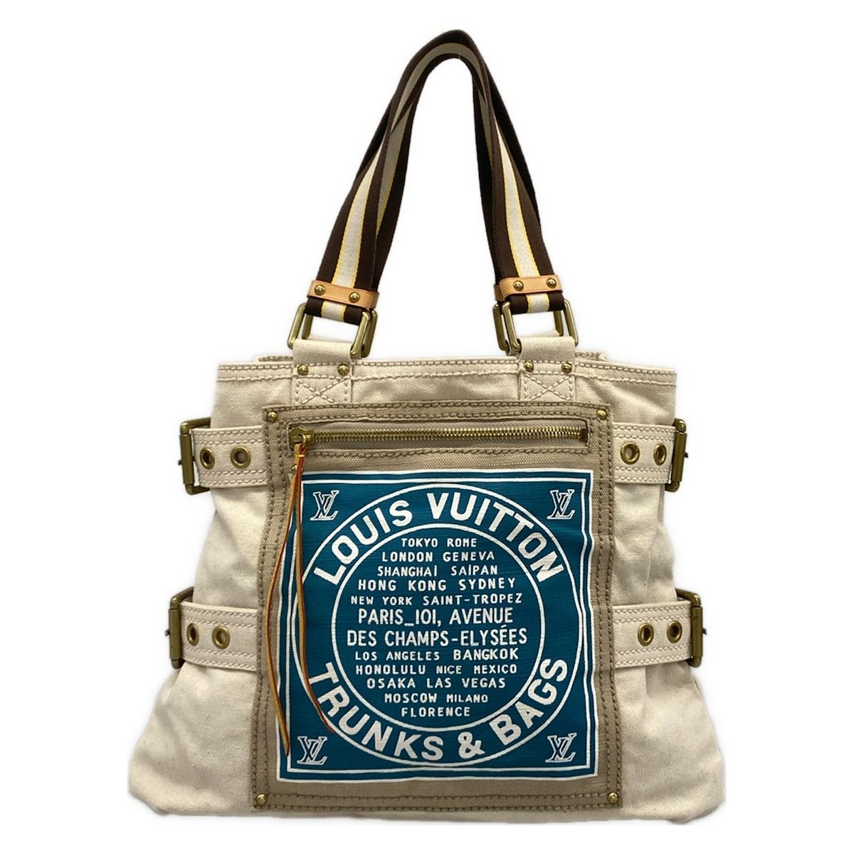 LOUIS VUITTON(ルイヴィトン) トートバッグ グローブショッパー カバトワルMM M95114 ブルー
