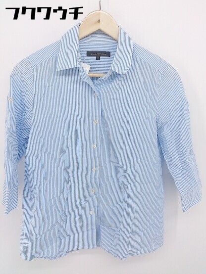 ◇ green label relaxing UNITED ARROWS ストライプ 長袖 シャツ サイズ40 ブルー系 レディース 【中古】 【1103040002757】