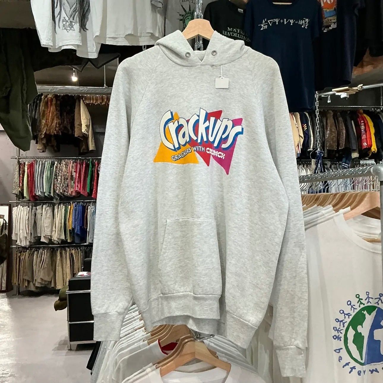 90s FRUIT OF THE LOOM Crackups Crackers Hoodie フルーツオブザルーム ラグラン パーカー 4,510円