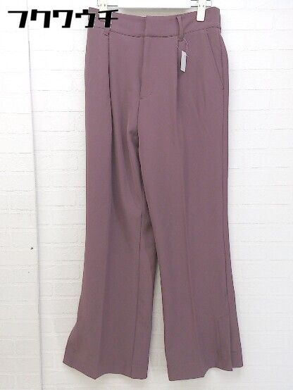 ◇ GLOBAL WORK グローバルワーク ウエストゴム ストレッチ パンツ サイズL パープル系 レディース 【中古】 【1104020007090】