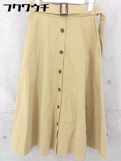◇ FREAK'S STORE フリークスストア ロング フレア スカート サイズFREE ベージュ系 レディース 【中古】 【1104020009858】