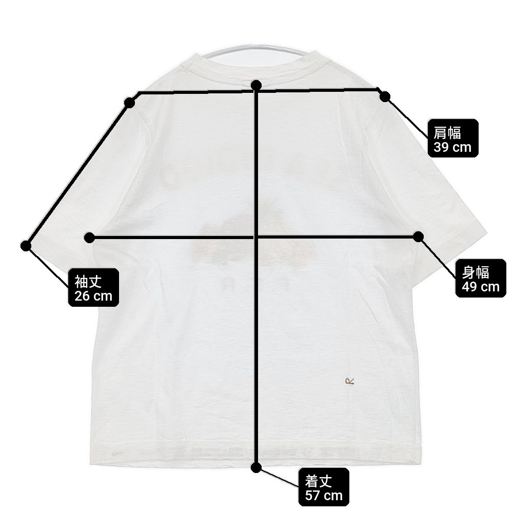 45R/45rpm フルーツものがたりプリントの45星Tシャツ（SEA INDIGO