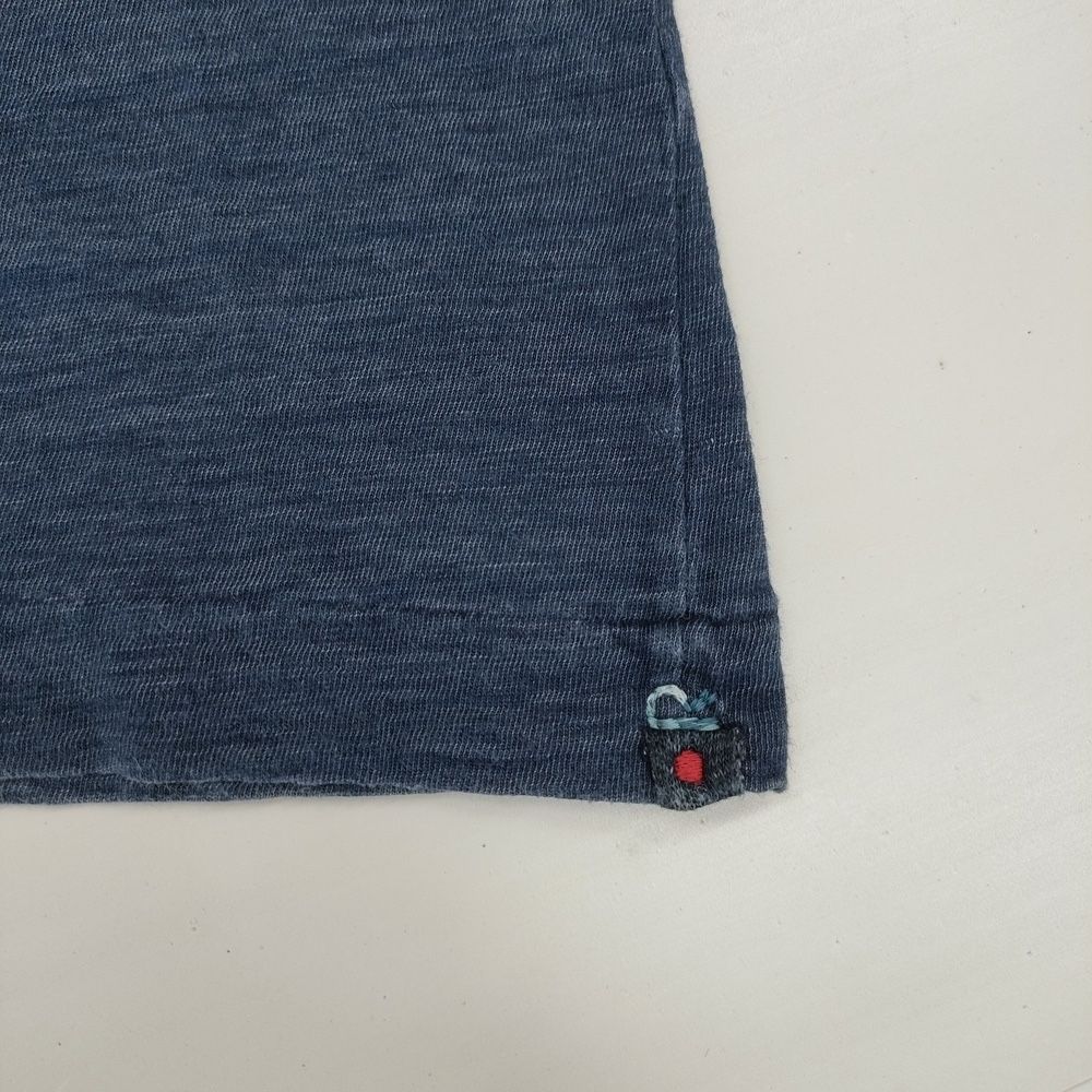 45R/45rpm インディゴ コットン 日本製 サイズ2 半袖Tシャツ