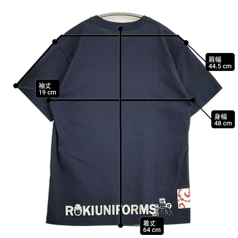 JETLINK ALEXANDER S STAND T-SHIRTS ver EX ROKI UNIFORMS 時計じかけのオレンジ ラメ 半袖Tシャツ カットソー ネイビー メンズ ジェットリンク【中古】6-0501S♪ JETLINK ALEXANDER S STAND T-SHIRTS ver EX ROKI UNIFORMS 時計じかけのオレンジ ラメ 半袖Tシャツ カットソー ネイビー メンズ ジェットリンク【中古】6-0501S♪