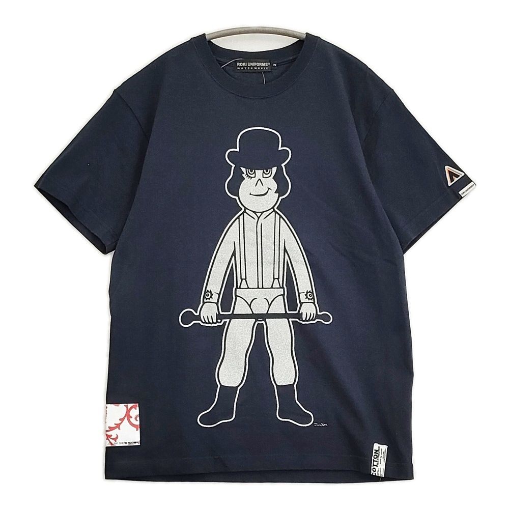 JETLINK ALEXANDER S STAND T-SHIRTS ver EX ROKI UNIFORMS 時計じかけのオレンジ ラメ 半袖Ｔシャツ カットソー ネイビー メンズ ジェットリンク【中古】6-0501S♪ の商品写真