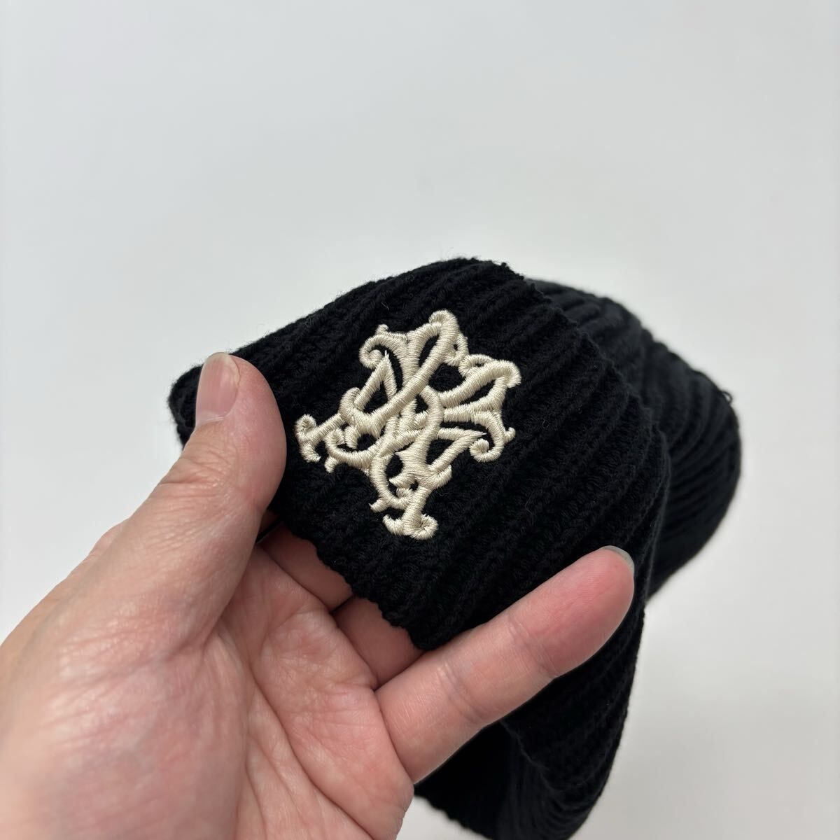 KAMIYA カミヤ x ca4la カシラ ニット キャップ KMY BEANIE BLACK