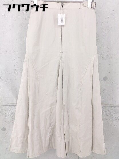 ◇ EMMEL REFINES UNITED ARROWS ウエストサイドベルト ロング フレア スカート サイズM ベージュ系 レディース 【中古】 【1104050009026】