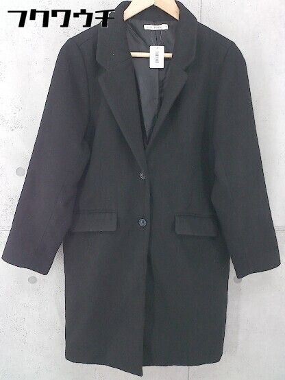 ■ BROWNY STANDARD ブラウニースタンダード 長袖 チェスターコート サイズFREE ブラック レディース 【1104050009019】