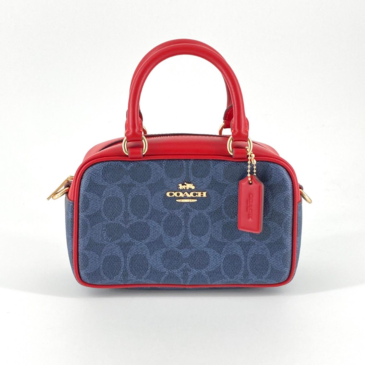 COACH（コーチ） サッチェル クロスボディ 2way CW197 ハンドバッグ ネイビー