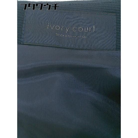 ◇ ◎ ivory court アイボリーコート タグ付 ノースリーブ ミニ ワンピース サイズF ネイビー レディース 【中古】 【1104260004262】