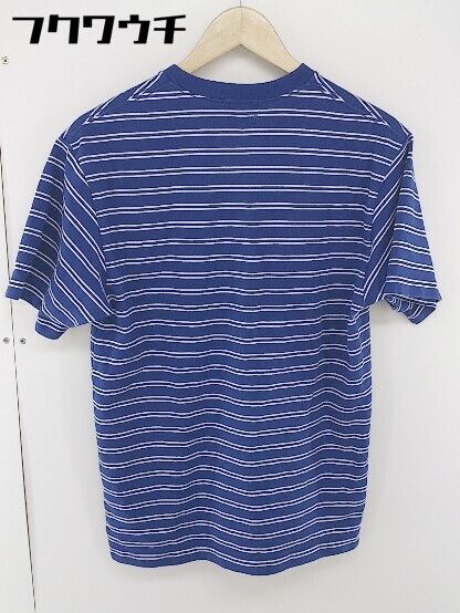 ◇ SHIPS JET BLUE シップスジェットブルー COOL MAX ボーダー 半袖 Tシャツ カットソー サイズ M ブルー ホワイト メンズ 【中古】 【1106250010635】