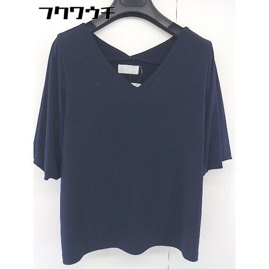 ◇ HARE ハレ Vネック 半袖 Tシャツ カットソー サイズF ネイビー レディース 【中古】 【1107260001415】