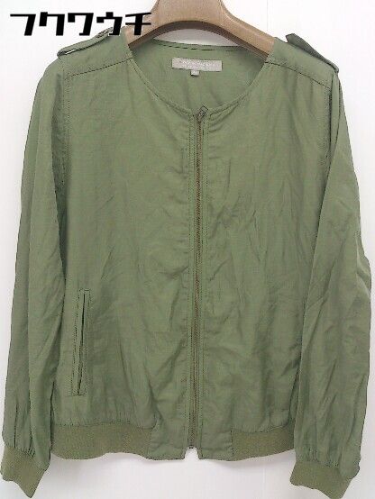 ◇ A day in the life UNITED ARROWS ジップアップ　 長袖 ジャケット サイズ38 カーキ レディース 【中古】 【1108030006401】