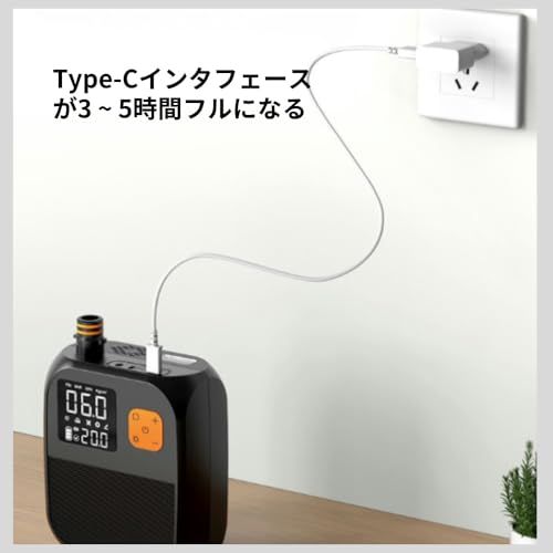 【新品】エアーポンプ 電動 空気入れ 25PSI サップ 電動ポンプ 6種類のノズル付き インフレータブルポンプ 自動停止機能 過熱保護 ライト付き 12V DCシガーライター&Type-C 対応 軽量化設計 高速充填 ワイヤレスカヤックカー 3ddffeab