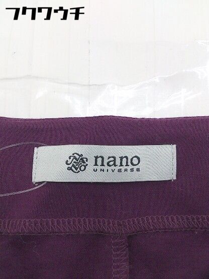 ◇ nano universe ナノユニバース Vネック 七分袖 カットソー サイズ38 パープル レディース 【1109020011382】 ◇ nano universe ナノユニバース Vネック 七分袖 カットソー サイズ38 パープル レディース 【1109020011382】