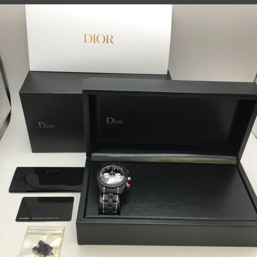 Christian Dior　クリスチャン・ディオール シフルルージュ クロノグラフ メンズ 腕時計　CD084840R001　自動巻き　時計　（24080）