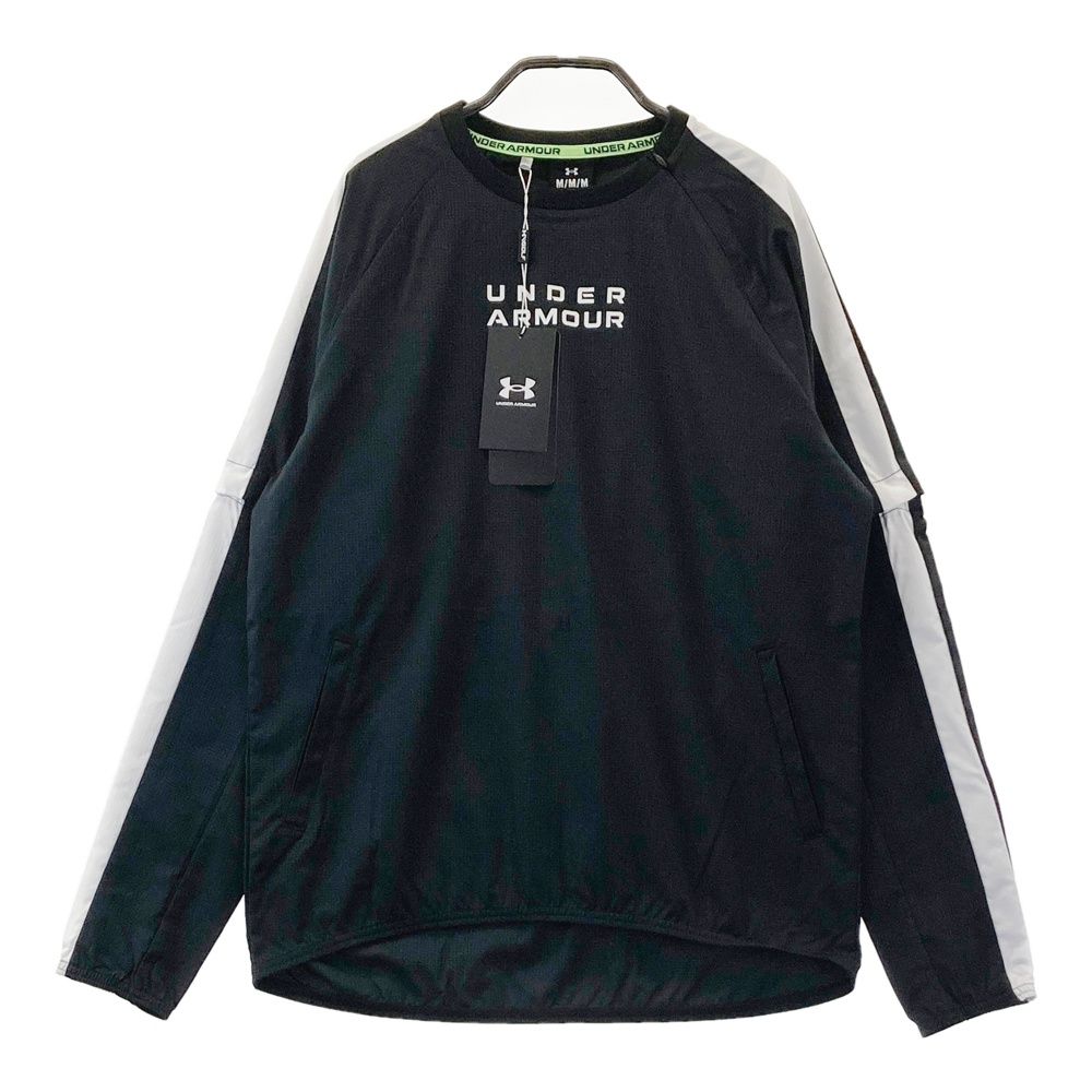 サイズ：M UNDER ARMOUR アンダーアーマー 2025年モデル ストレッチ UA ドライブ 2WAY プルオーバー ブラック系 [240101682035] ゴルフウェア レディース ストスト