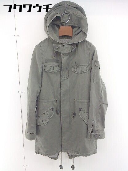 ◇ MOUSSY マウジー 薄手 ジップアップ 長袖 コート サイズ 1 カーキ メンズ 【1109070004686】