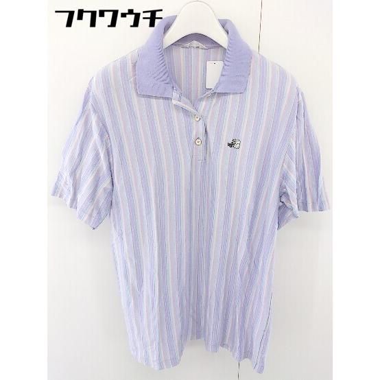 ◇ ◎ BLACK & WHITE SPORTSWEAR ストライプ 半袖 シャツ サイズL パープル系 レディース 【1109060004047】 10,535円