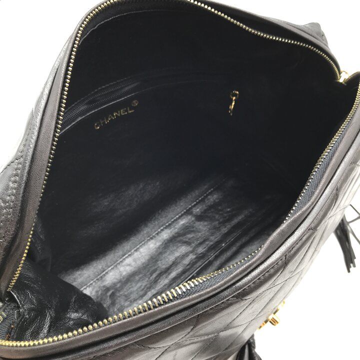 良品 CHANEL シャネル ココマーク マトラッセ ラムスキン レザー
