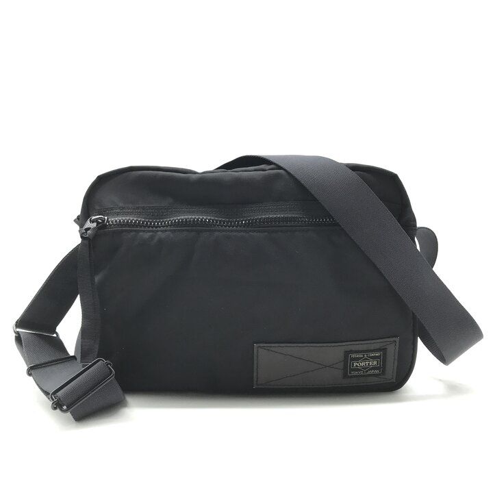 良品 PORTER ポーター 吉田カバン レイズ シリーズ ショルダー バッグ ナイロン 斜め掛け ユニセックス 男女兼用 ブラック c318