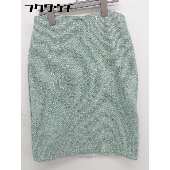◇ ANAYI アナイ バックジップ 膝丈 タイト スカート サイズ38 グリーン系 レディース 【中古】 【1112070004334】