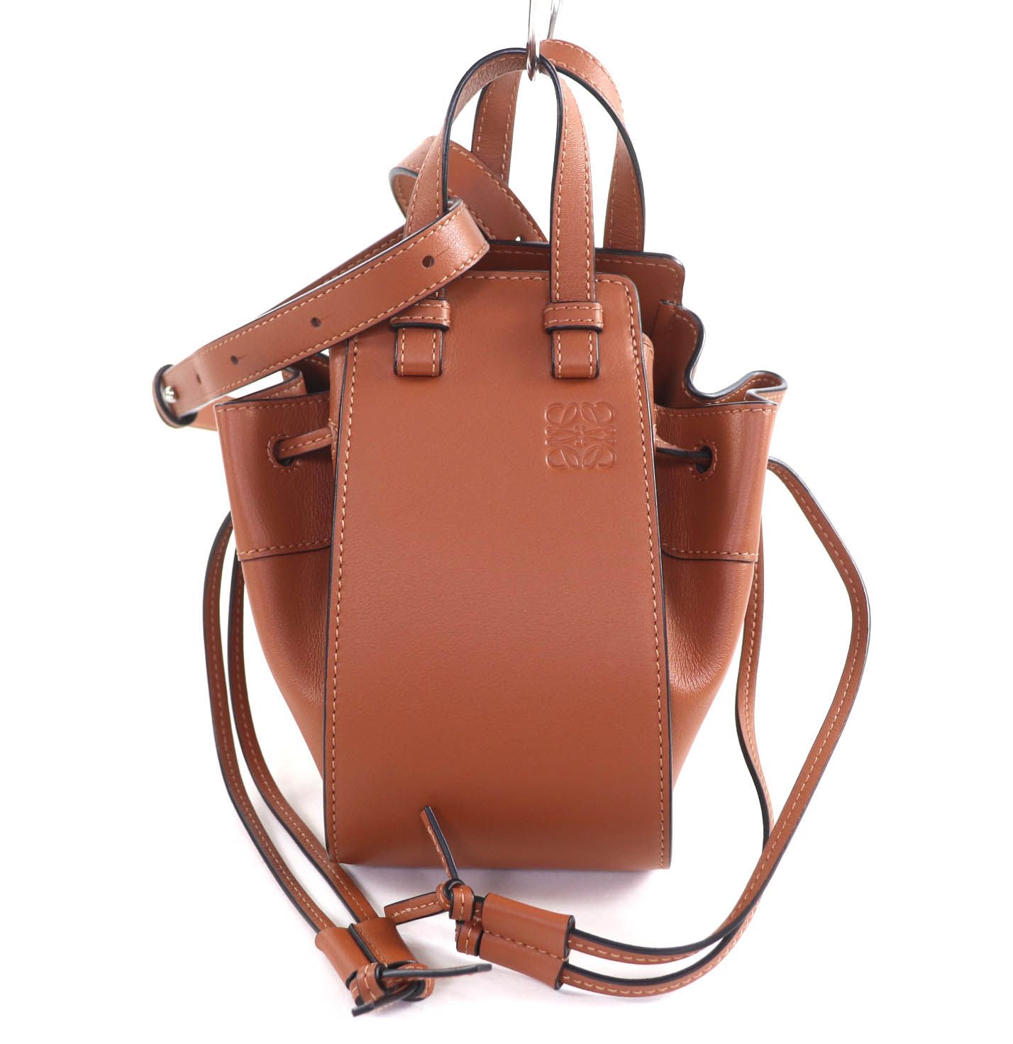 極美品☆LOEWE ロエベ 314.30.V07 ハンモック ドローストリング ミニ 