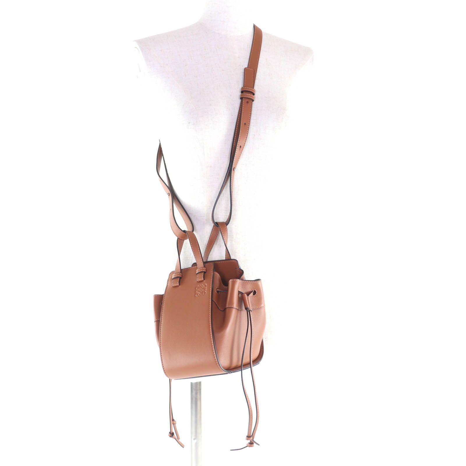 極美品☆LOEWE ロエベ 314.30.V07 ハンモック ドローストリング ミニ 