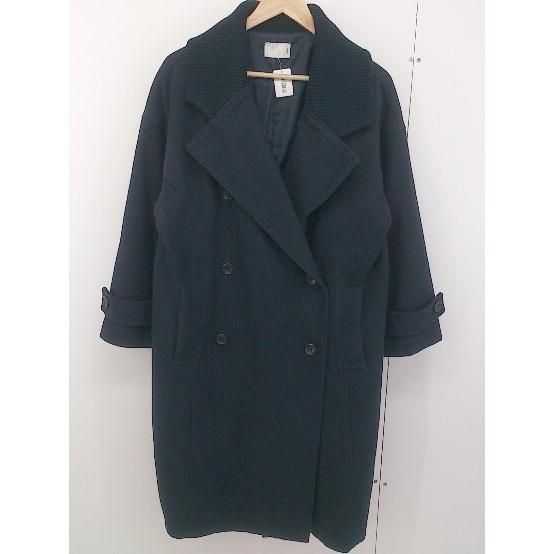 ■ KBF ケービーエフ URBAN RESEARCH ダブルボタン 長袖 コート サイズ ONE ネイビー レディース 【中古】 【1203240006675】