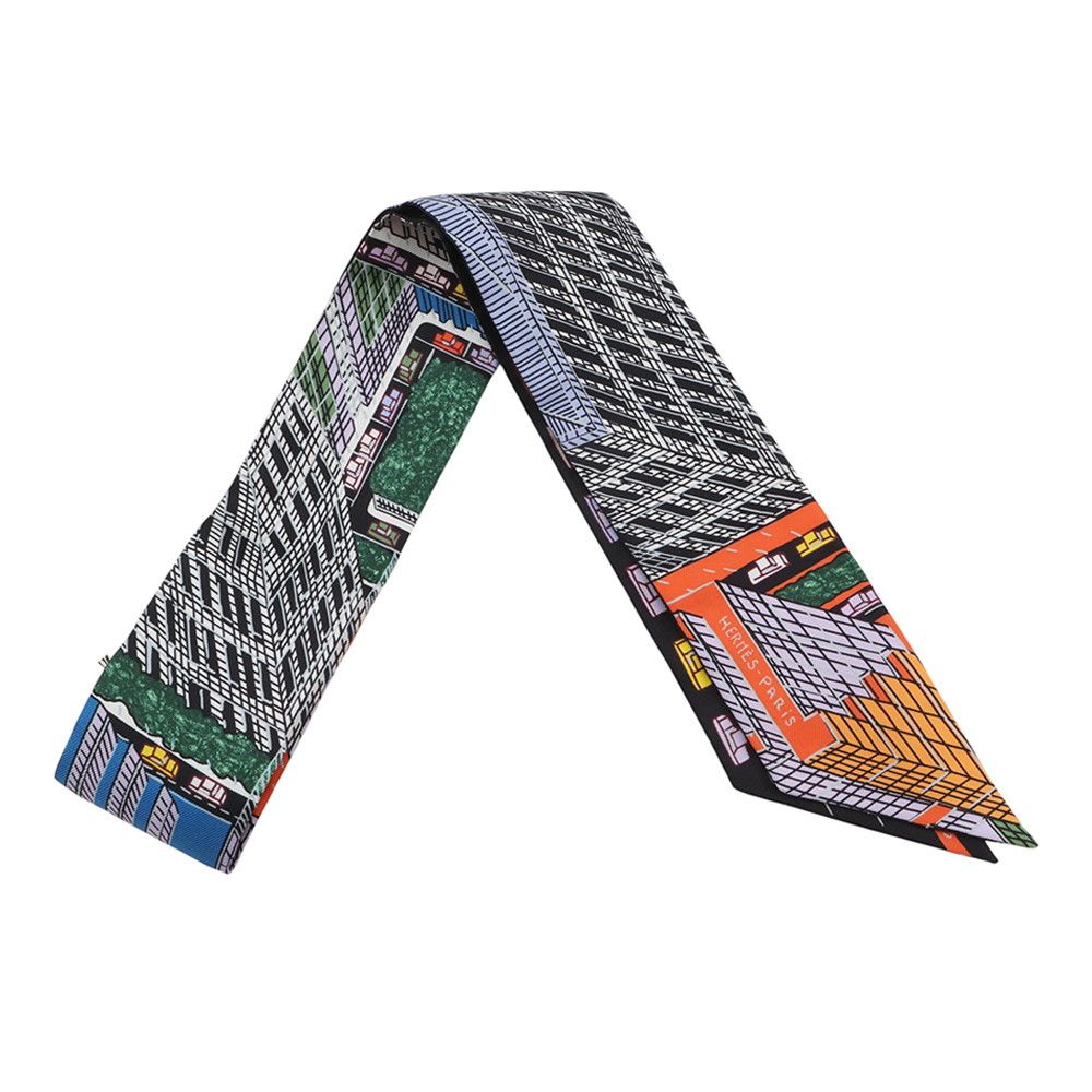 エルメス スカーフ ツイリー パンタン・シティ Pantin City HERMES シルクツイル 2023秋冬