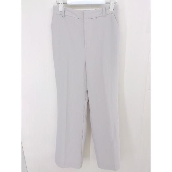 ◇ GLOBAL WORK グローバルワーク ストレート スラックス パンツ サイズM ベージュ レディース 【中古】 【1206170009853】