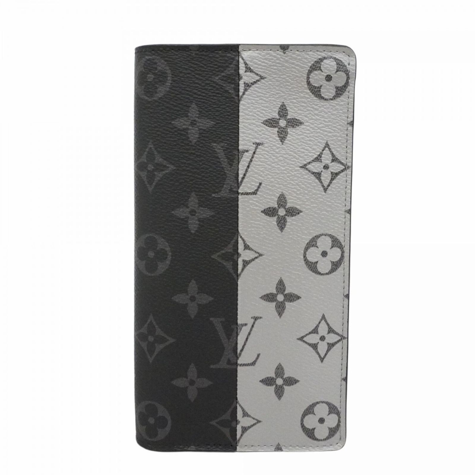 ルイ・ヴィトン(Louis Vuitton) ルイ・ヴィトン 長財布 モノグラム・エクリプス スプリット ポルトフォイユブラザ M63027 ブラック シルバーメンズ
