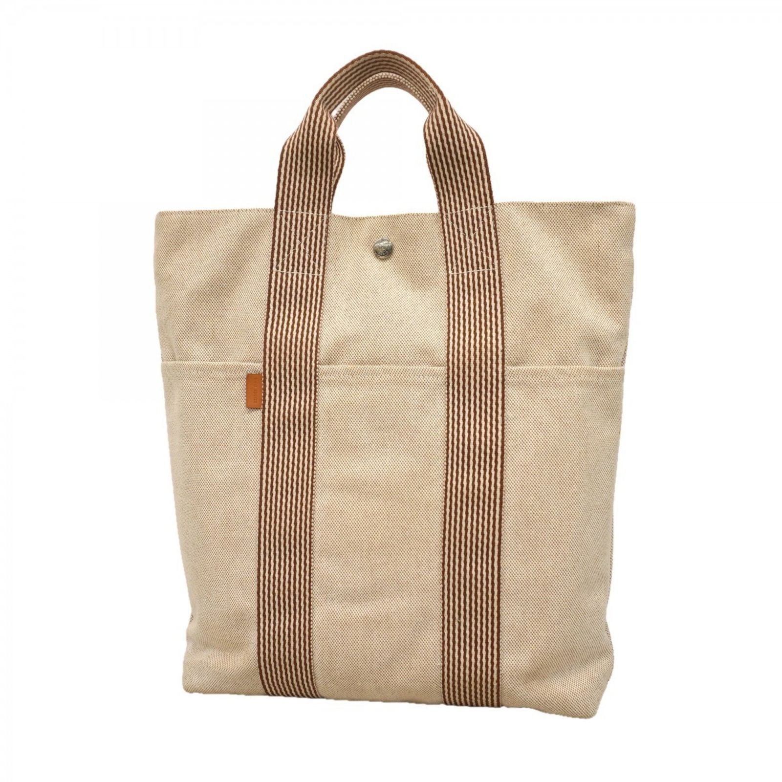 HERMES エルメス フールトゥMM トートバッグ グレー キャンバス