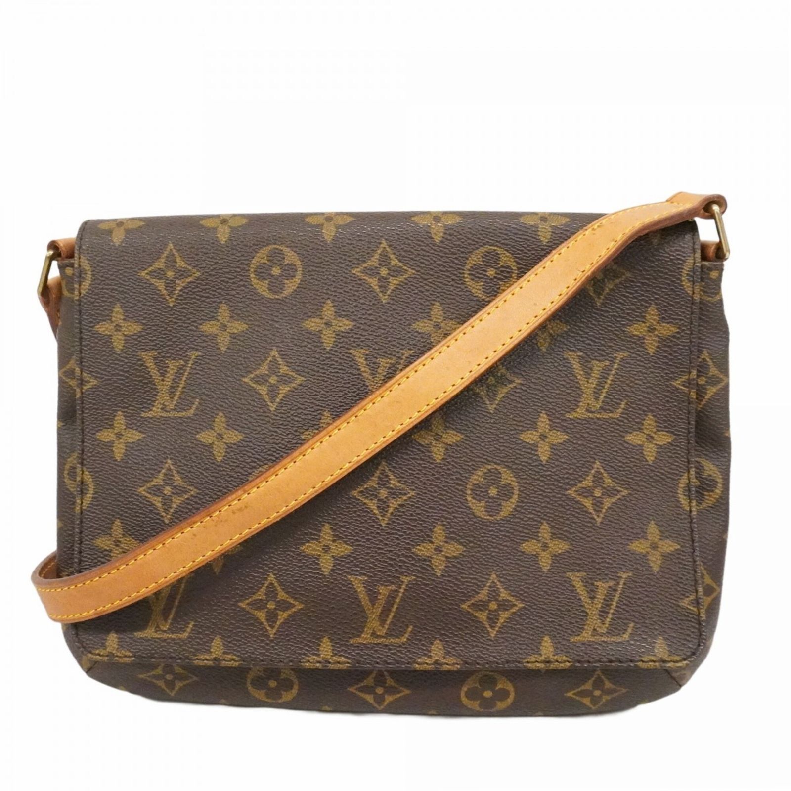 ルイ・ヴィトン(Louis Vuitton) ルイ・ヴィトン ショルダーバッグ モノグラム ミュゼットタンゴショートストラップ M51257 ブラウンレディース