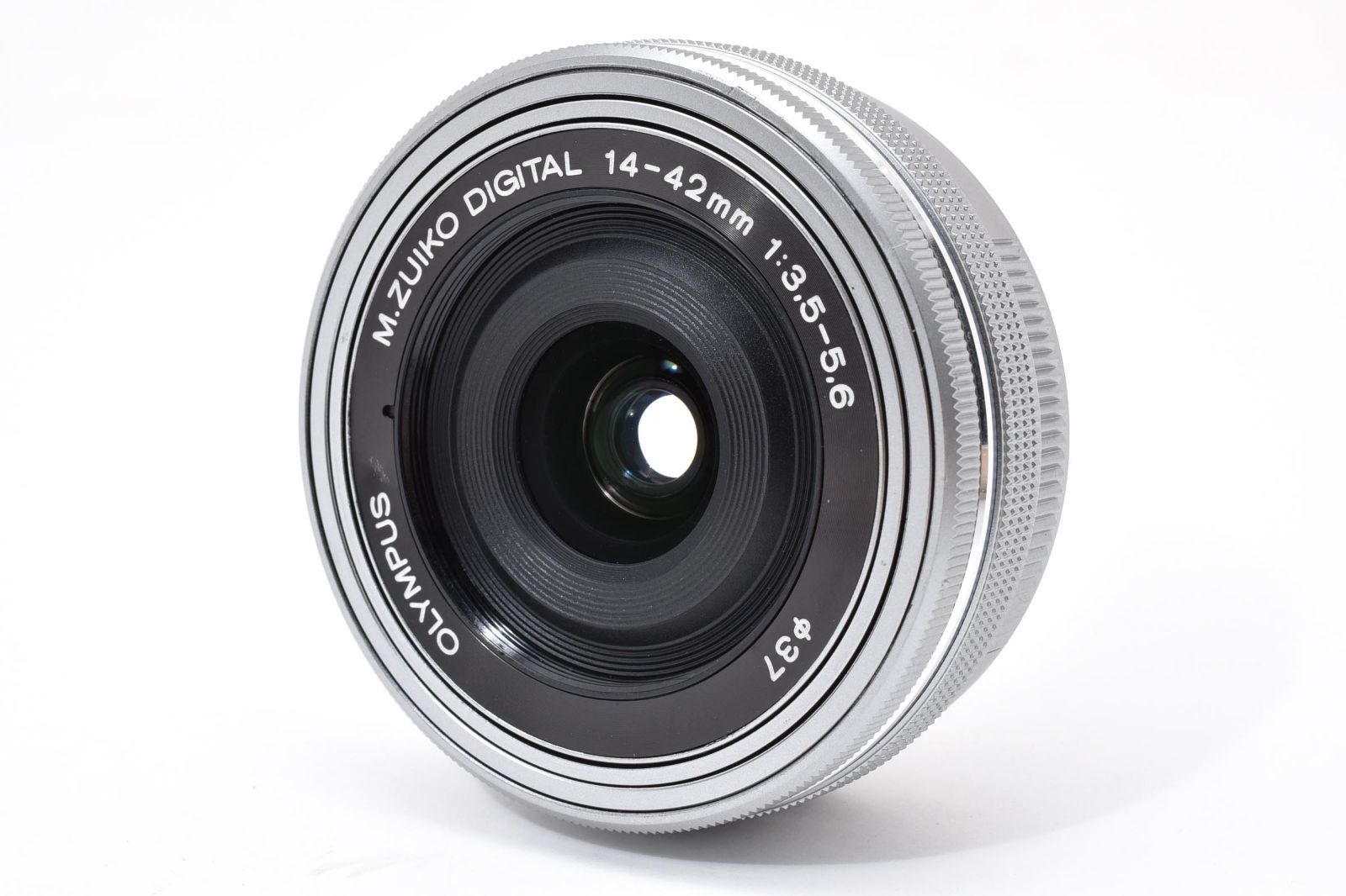★実用品★ オリンパス OLYMPUS M.ZUIKO DIGITAL ED 14-42mm F3.5-5.6 EZ シルバー RYM6225 #55