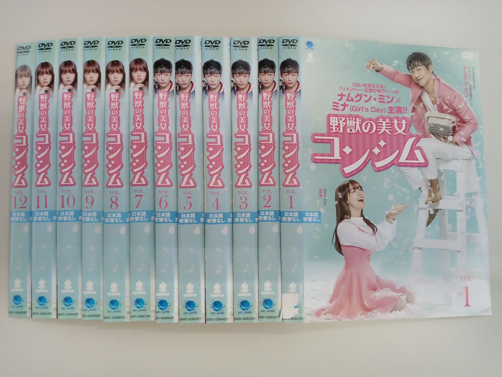 韓ドラ 野獣の美女コンシム【全12巻セット】※注意※1巻ジャケットに破れ