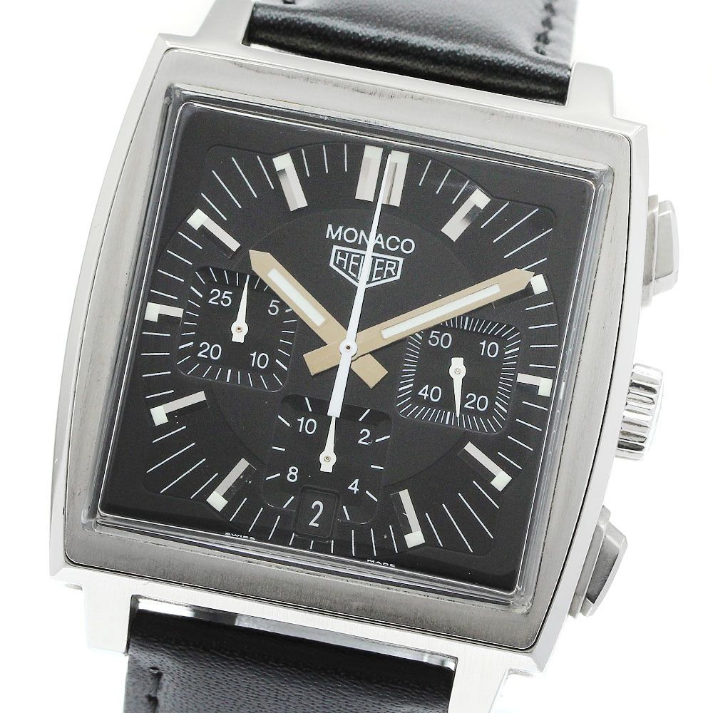タグホイヤー TAG HEUER CS2111 モナコ クロノグラフ 自動巻き メンズ 保証書付き_957749