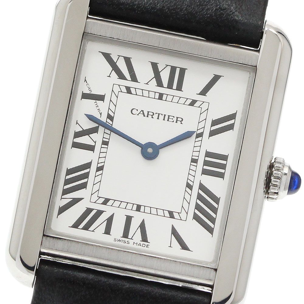 カルティエ CARTIER WSTA0030 タンクソロSM クォーツ レディース 良品 保証書付き_957845