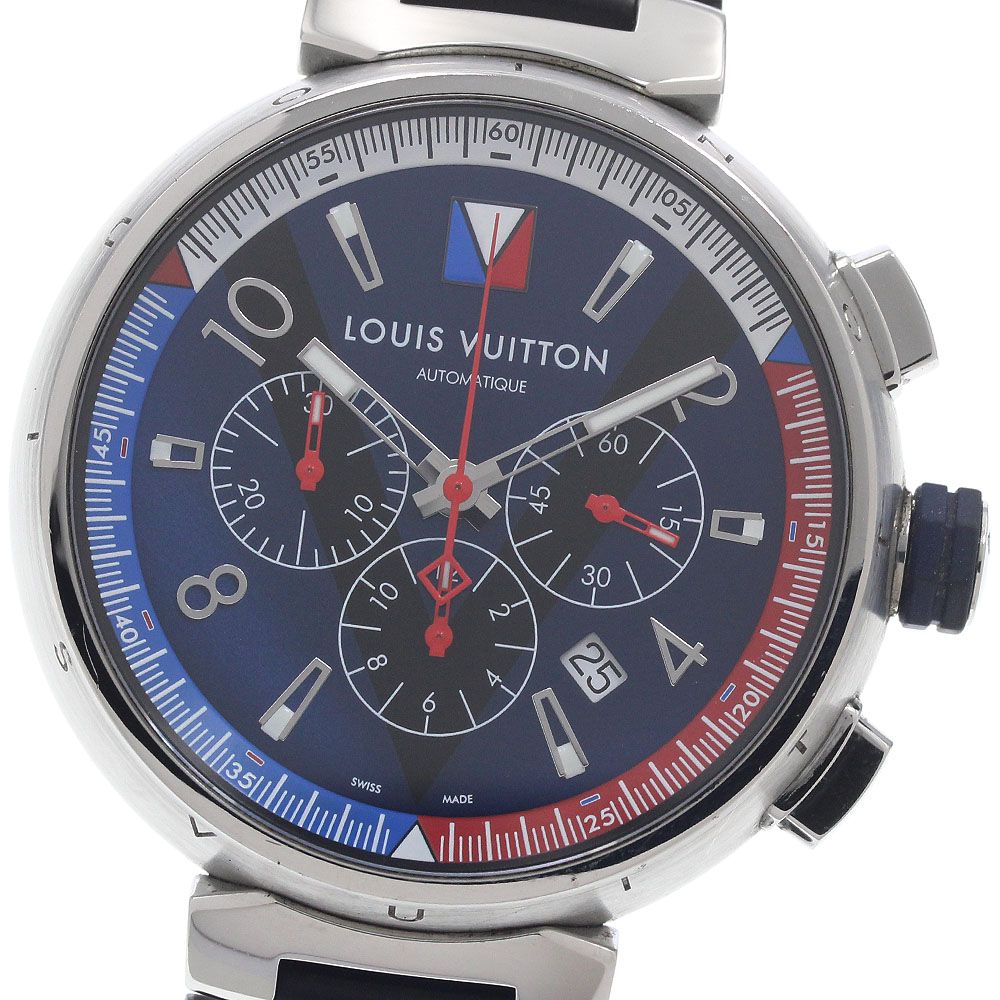 ルイ・ヴィトン LOUIS VUITTON Q1A61 タンブール レガッタ オートマティック クロノグラフ 自動巻き メンズ _957365
