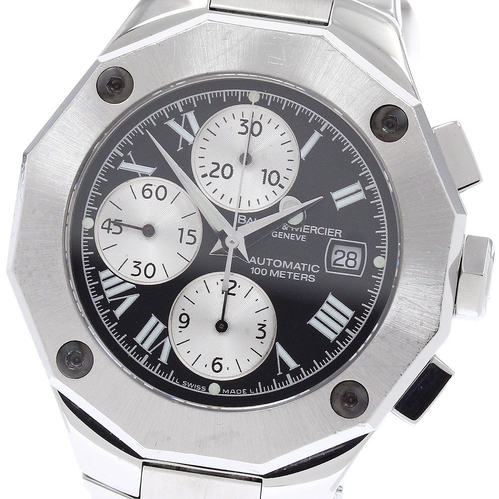 ボーム＆メルシェ Baume & Mercier 65541/M0A08594 リビエラ クロノグラフ デイト 自動巻き メンズ 箱・保証書付き_950554