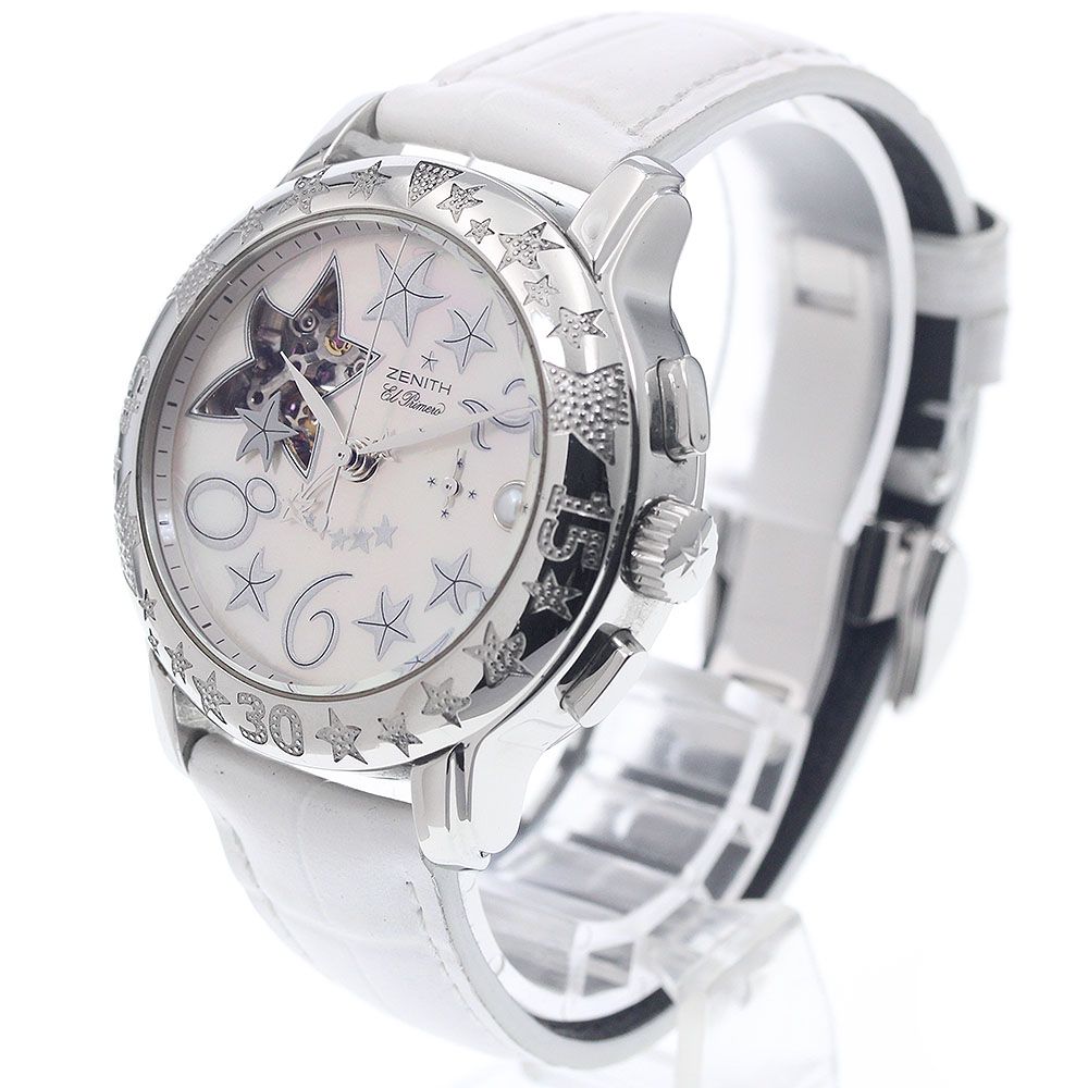 ゼニス ZENITH 03.1233.4021 スター シー オープン エルプリメロ クロノグラフ 自動巻き レディース 保証書付き_956987