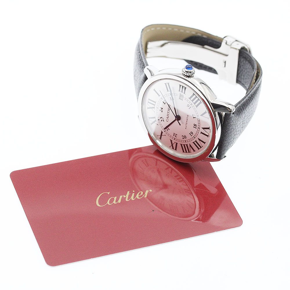 カルティエ CARTIER WSRN0022 ロンドソロ XL デイト 自動巻き メンズ