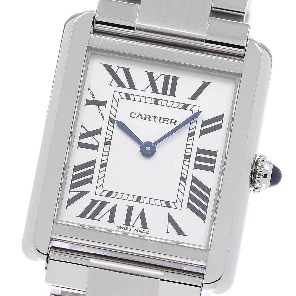 カルティエ CARTIER W5200013 タンクソロ SM クォーツ レディース 良品 OH済み _946611