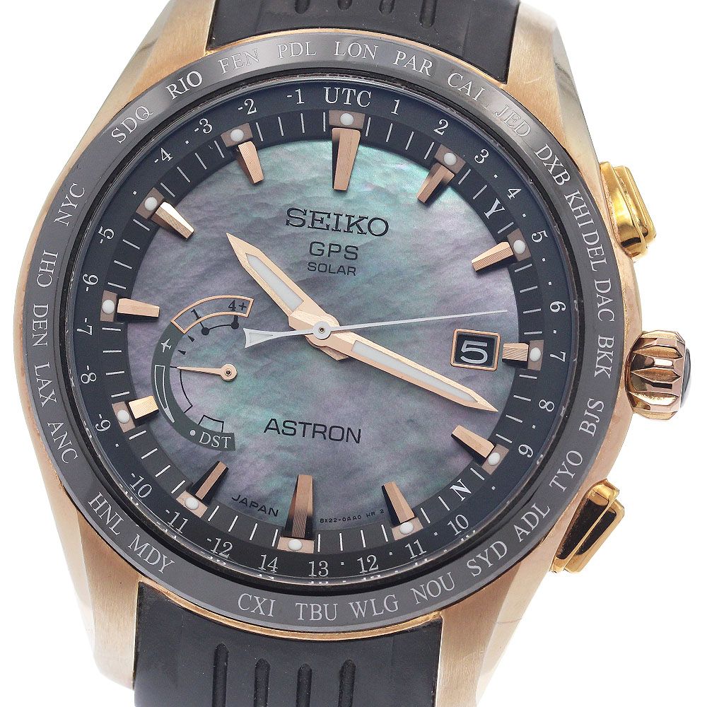 セイコー SEIKO SBXB105/8X22-0AE0-2 アストロン ノバク・ジョコビッチ 2016年限定 デイト ソーラー電波 メンズ _959422
