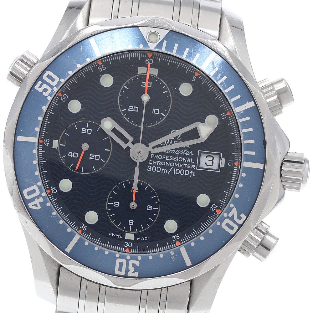訳あり オメガ OMEGA 2599.80 シーマスター300 デイト クロノグラフ 自動巻き メンズ 保証書付き_952360