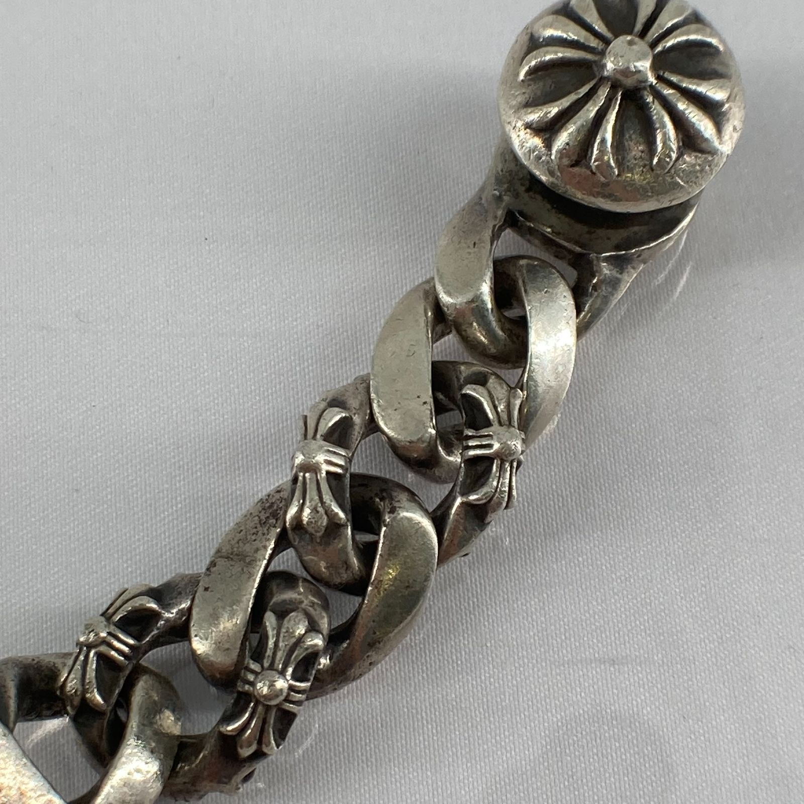 vintage】 ID floral cross bracelet sv925 | ヤマダウェブコム