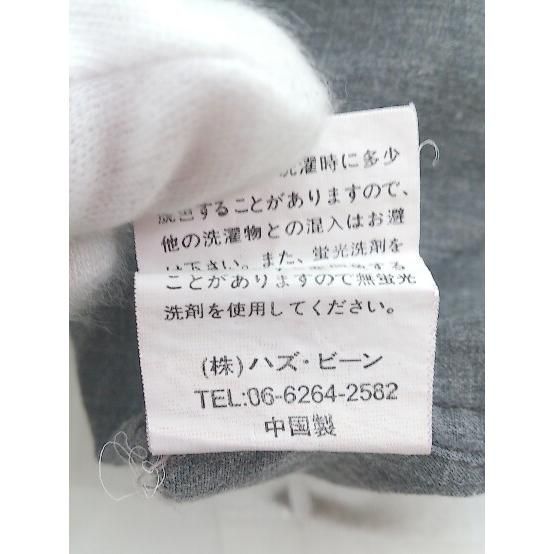 ◇ exsezon 胸ポケット グラフィック 半袖 シャツ サイズL グレー オレンジ メンズ P 【中古】 【1208240002771】
