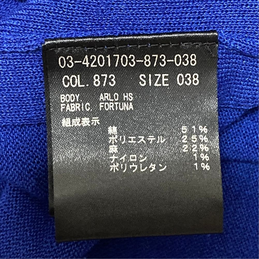 【空さま専用です】【美品】セオリーリュクス　24SS ジップアップブルゾン38号 空さま専用です】【美品】セオリーリュクス 24SS ジップアップブルゾン