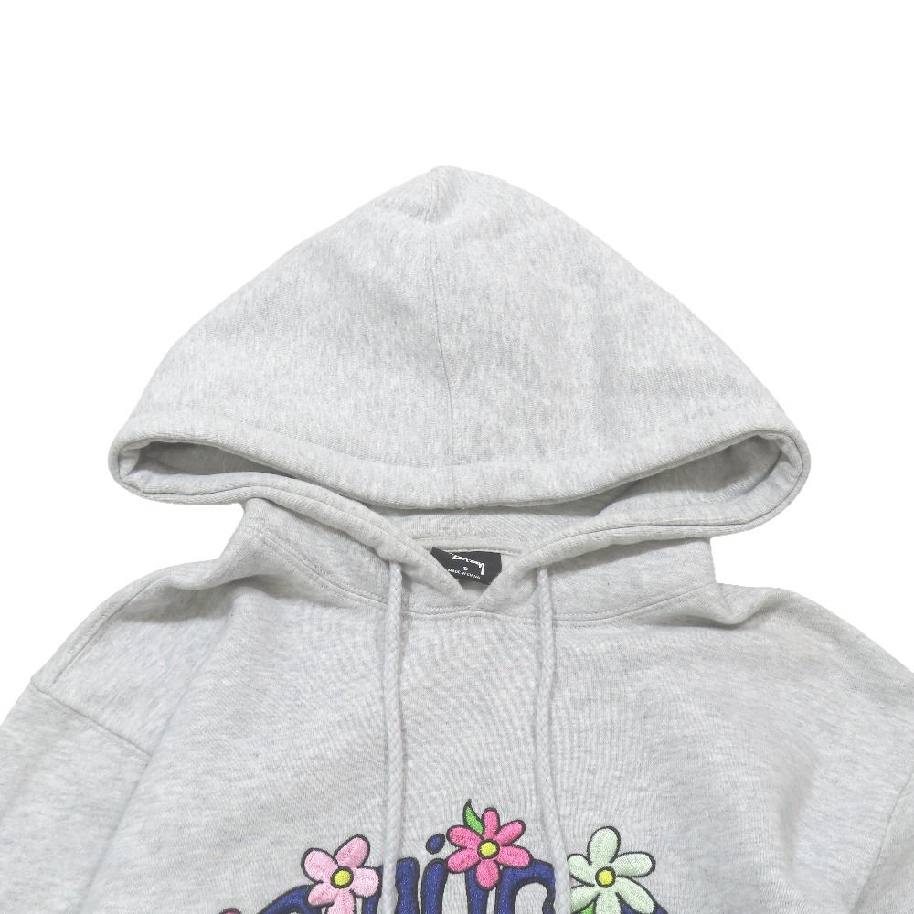 良品 STUSSY ステューシー COLLEGIATE FLORAL HOODIE スウェット パーカー プルオーバー 長袖 裏起毛 カットソー S グレー メンズ 古着 中古 USED 良品 STUSSY ステューシー COLLEGIATE FLORAL HOODIE スウェット パーカー プルオーバー 長袖 裏起毛 カットソー S グレー メンズ 古着 中古 USED