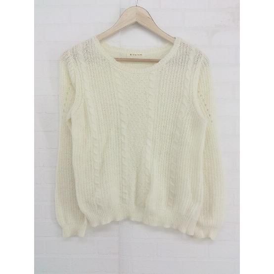 ◇ BE RADIANCE ビーラディエンス ニット 長袖 セーター サイズF アイボリー レディース P 【中古】 【1208250001412】